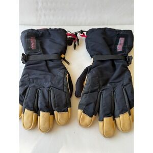Marmot Gortex Primaloft Ski/Snowboarding Gloves Nylon & Leather Size Medium Mens